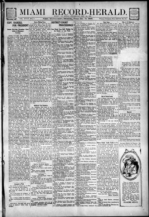 Primary view of object titled 'Miami Record-Herald. (Miami, Okla.), Vol. 18, No. 3, Ed. 1 Friday, December 10, 1909'.