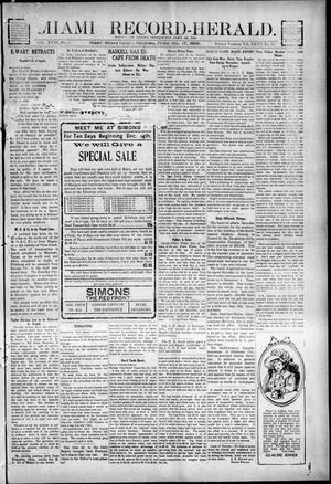 Primary view of object titled 'Miami Record-Herald. (Miami, Okla.), Vol. 18, No. 4, Ed. 1 Friday, December 17, 1909'.