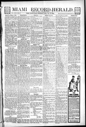 Miami Record-Herald. (Miami, Okla.), Vol. 18, No. 27, Ed. 1 Friday, May 27, 1910