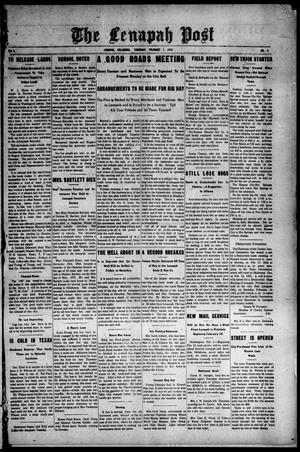 The Lenapah Post (Lenapah, Okla.), Vol. 3, No. 5, Ed. 1 Thursday, February 1, 1912