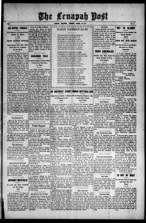 The Lenapah Post (Lenapah, Okla.), Vol. 3, No. 13, Ed. 1 Thursday, March 28, 1912
