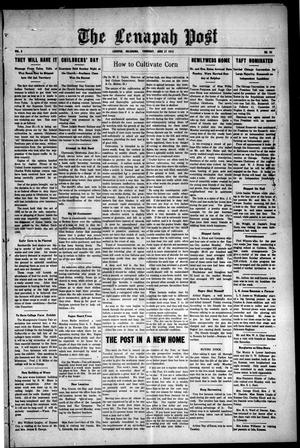 The Lenapah Post (Lenapah, Okla.), Vol. 3, No. 26, Ed. 1 Thursday, June 27, 1912