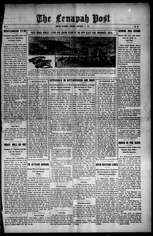 The Lenapah Post (Lenapah, Okla.), Vol. 3, No. 36, Ed. 1 Thursday, September 5, 1912