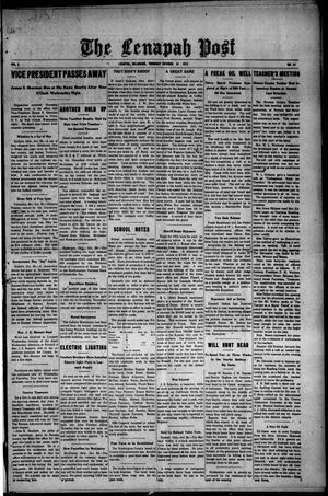 The Lenapah Post (Lenapah, Okla.), Vol. 3, No. 44, Ed. 1 Thursday, October 31, 1912