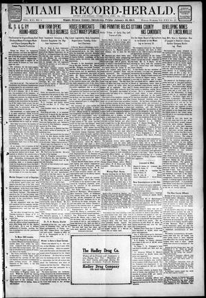 Primary view of object titled 'Miami Record-Herald. (Miami, Okla.), Vol. 21, No. 8, Ed. 1 Friday, January 10, 1913'.