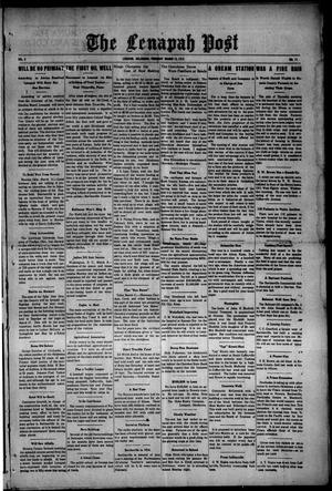 The Lenapah Post (Lenapah, Okla.), Vol. 4, No. 11, Ed. 1 Thursday, March 13, 1913