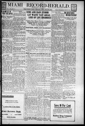 Miami Record-Herald. (Miami, Okla.), Vol. 21, No. 18, Ed. 1 Friday, March 28, 1913