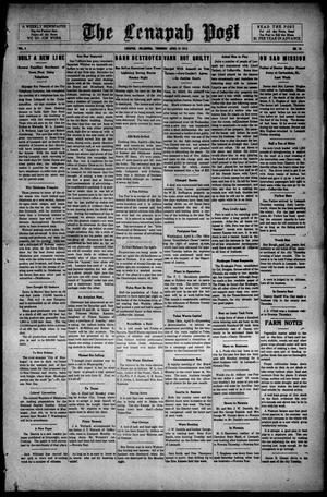The Lenapah Post (Lenapah, Okla.), Vol. 4, No. 15, Ed. 1 Thursday, April 10, 1913