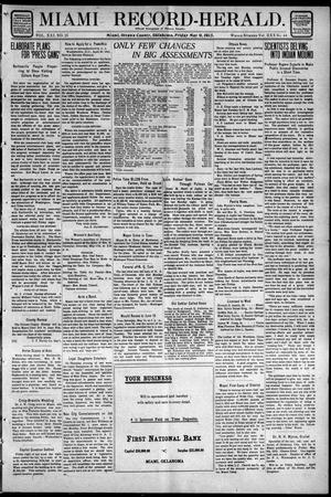 Miami Record-Herald. (Miami, Okla.), Vol. 21, No. 25, Ed. 1 Friday, May 9, 1913