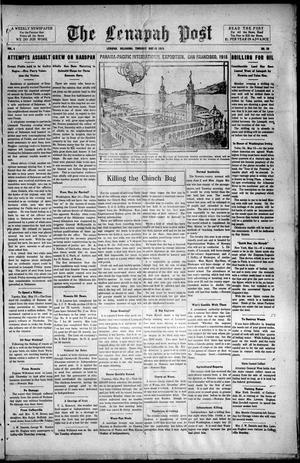 The Lenapah Post (Lenapah, Okla.), Vol. 4, No. 20, Ed. 1 Thursday, May 15, 1913