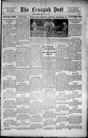 The Lenapah Post (Lenapah, Okla.), Vol. 4, No. 23, Ed. 1 Thursday, June 5, 1913