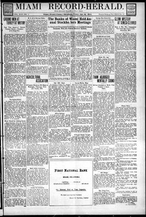 Miami Record-Herald. (Miami, Okla.), Vol. 22, No. 9, Ed. 1 Friday, January 16, 1914