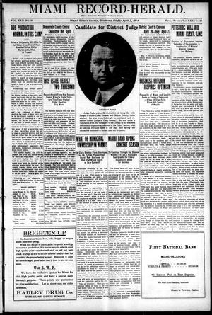 Miami Record-Herald (Miami, Okla.), Vol. 22, No. 20, Ed. 1 Friday, April 3, 1914