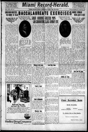 Miami Record-Herald (Miami, Okla.), Vol. 22, No. 28, Ed. 1 Friday, May 29, 1914