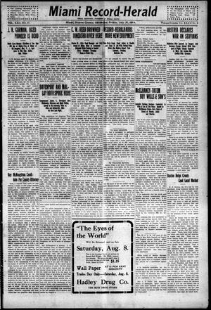 Miami Record-Herald (Miami, Okla.), Vol. 22, No. 37, Ed. 1 Friday, July 31, 1914