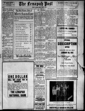 The Lenapah Post (Lenapah, Okla.), Vol. 4, No. 4, Ed. 1 Thursday, January 14, 1915