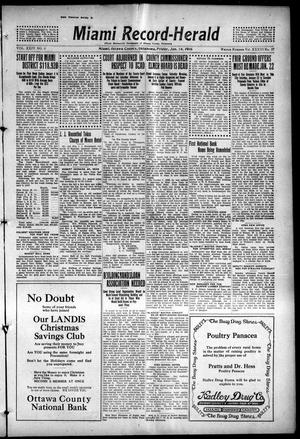 Miami Record-Herald (Miami, Okla.), Vol. 24, No. 9, Ed. 1 Friday, January 14, 1916