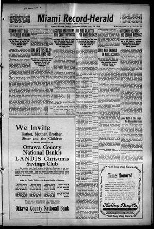 Miami Record-Herald (Miami, Okla.), Vol. 24, No. 11, Ed. 1 Friday, January 28, 1916