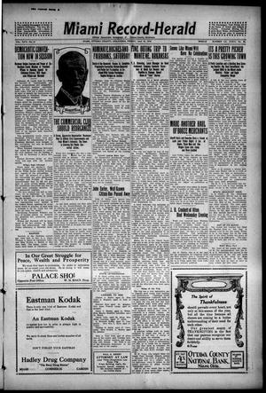 Primary view of object titled 'Miami Record-Herald (Miami, Okla.), Vol. 24, No. 31, Ed. 1 Friday, June 16, 1916'.