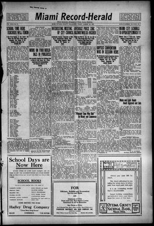 Miami Record-Herald (Miami, Okla.), Vol. 24, No. 41, Ed. 1 Friday, August 25, 1916