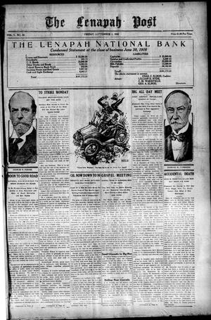 The Lenapah Post (Lenapah, Okla.), Vol. 5, No. 25, Ed. 1 Friday, September 1, 1916