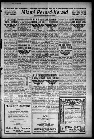 Miami Record-Herald (Miami, Okla.), Vol. 25, No. 1, Ed. 1 Friday, November 17, 1916