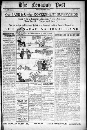 The Lenapah Post (Lenapah, Okla.), Vol. 5, No. 43, Ed. 1 Friday, December 15, 1916