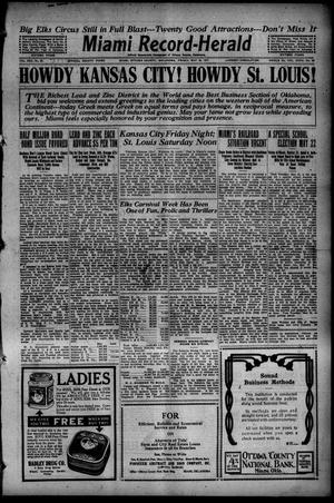 Primary view of object titled 'Miami Record-Herald (Miami, Okla.), Vol. 25, No. 27, Ed. 1 Friday, May 18, 1917'.