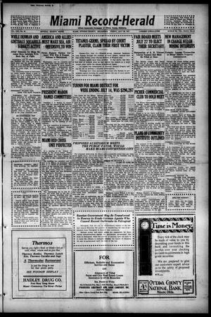 Miami Record-Herald (Miami, Okla.), Vol. 25, No. 34, Ed. 1 Friday, July 20, 1917
