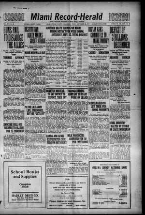 Miami Record-Herald (Miami, Okla.), Vol. 25, No. 43, Ed. 1 Friday, September 28, 1917