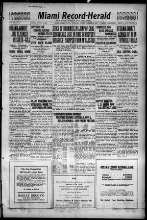 Miami Record-Herald (Miami, Okla.), Vol. 25, No. 49, Ed. 1 Friday, November 9, 1917