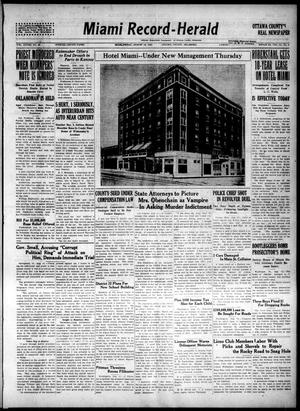 Miami Record-Herald (Miami, Okla.), Vol. 28, No. 23, Ed. 1 Friday, August 12, 1921