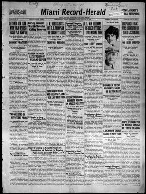 Miami Record-Herald (Miami, Okla.), Vol. 29, No. 45, Ed. 1 Friday, January 5, 1923