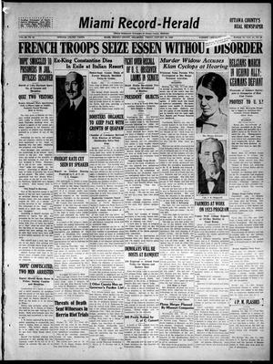 Miami Record-Herald (Miami, Okla.), Vol. 29, No. 46, Ed. 1 Friday, January 12, 1923