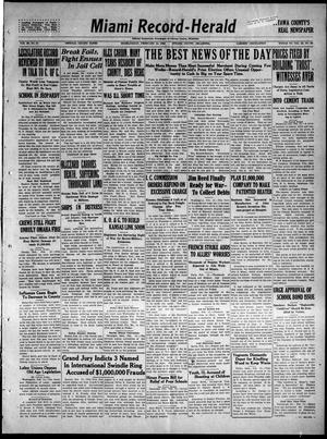 Primary view of object titled 'Miami Record-Herald (Miami, Okla.), Vol. 29, No. 51, Ed. 1 Friday, February 16, 1923'.