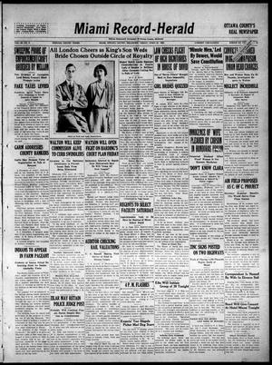 Primary view of object titled 'Miami Record-Herald (Miami, Okla.), Vol. 30, No. 9, Ed. 1 Friday, April 27, 1923'.