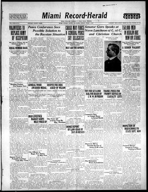 Primary view of object titled 'Miami Record-Herald (Miami, Okla.), Vol. 27, No. 5, Ed. 1 Friday, April 4, 1919'.