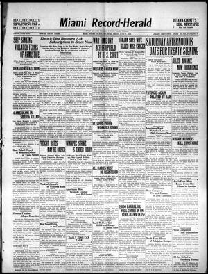 Primary view of object titled 'Miami Record-Herald (Miami, Okla.), Vol. 27, No. 17, Ed. 1 Friday, June 27, 1919'.