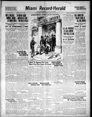Miami Record-Herald (Miami, Okla.), Vol. 27, No. 33, Ed. 1 Friday, October 17, 1919