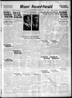 Primary view of object titled 'Miami Record-Herald (Miami, Okla.), Vol. 27, No. 1, Ed. 1 Friday, March 5, 1920'.