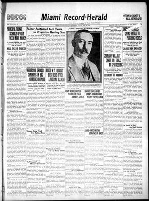 Primary view of object titled 'Miami Record-Herald (Miami, Okla.), Vol. 27, No. 11, Ed. 1 Friday, May 14, 1920'.