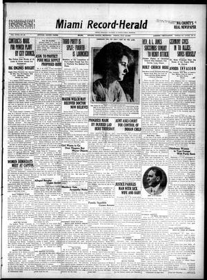 Miami Record-Herald (Miami, Okla.), Vol. 27, No. 20, Ed. 1 Friday, July 16, 1920