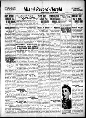 Miami Record-Herald (Miami, Okla.), Vol. 28, No. 15, Ed. 1 Friday, June 10, 1921