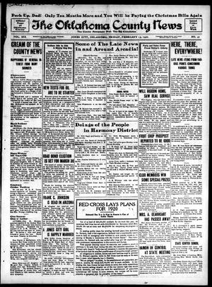 The Oklahoma County News (Jones City, Okla.), Vol. 19, No. 41, Ed. 1 Friday, February 13, 1920