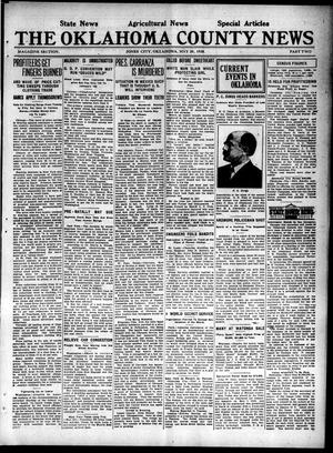 Primary view of object titled 'The Oklahoma County News (Jones City, Okla.), Vol. 20, No. 1, Ed. 1 Friday, May 28, 1920'.