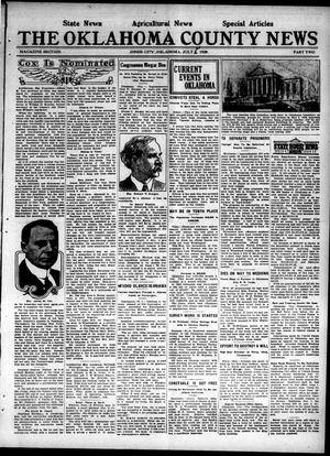 The Oklahoma County News (Jones City, Okla.), Vol. 20, No. 7, Ed. 1 Friday, July 9, 1920