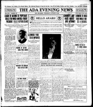The Ada Evening News (Ada, Okla.), Vol. 17, No. 190, Ed. 1 Wednesday, October 27, 1920