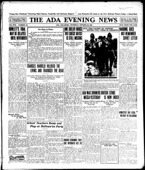 The Ada Evening News (Ada, Okla.), Vol. 17, No. 191, Ed. 1 Thursday, October 28, 1920