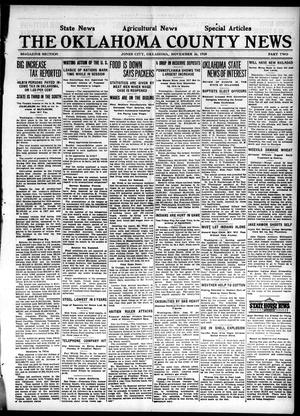 Primary view of object titled 'The Oklahoma County News (Jones City, Okla.), Vol. 20, No. 27, Ed. 1 Friday, November 26, 1920'.