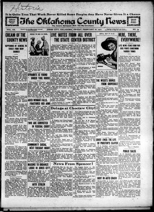 Primary view of object titled 'The Oklahoma County News (Jones City, Okla.), Vol. 20, No. 39, Ed. 1 Friday, February 18, 1921'.
